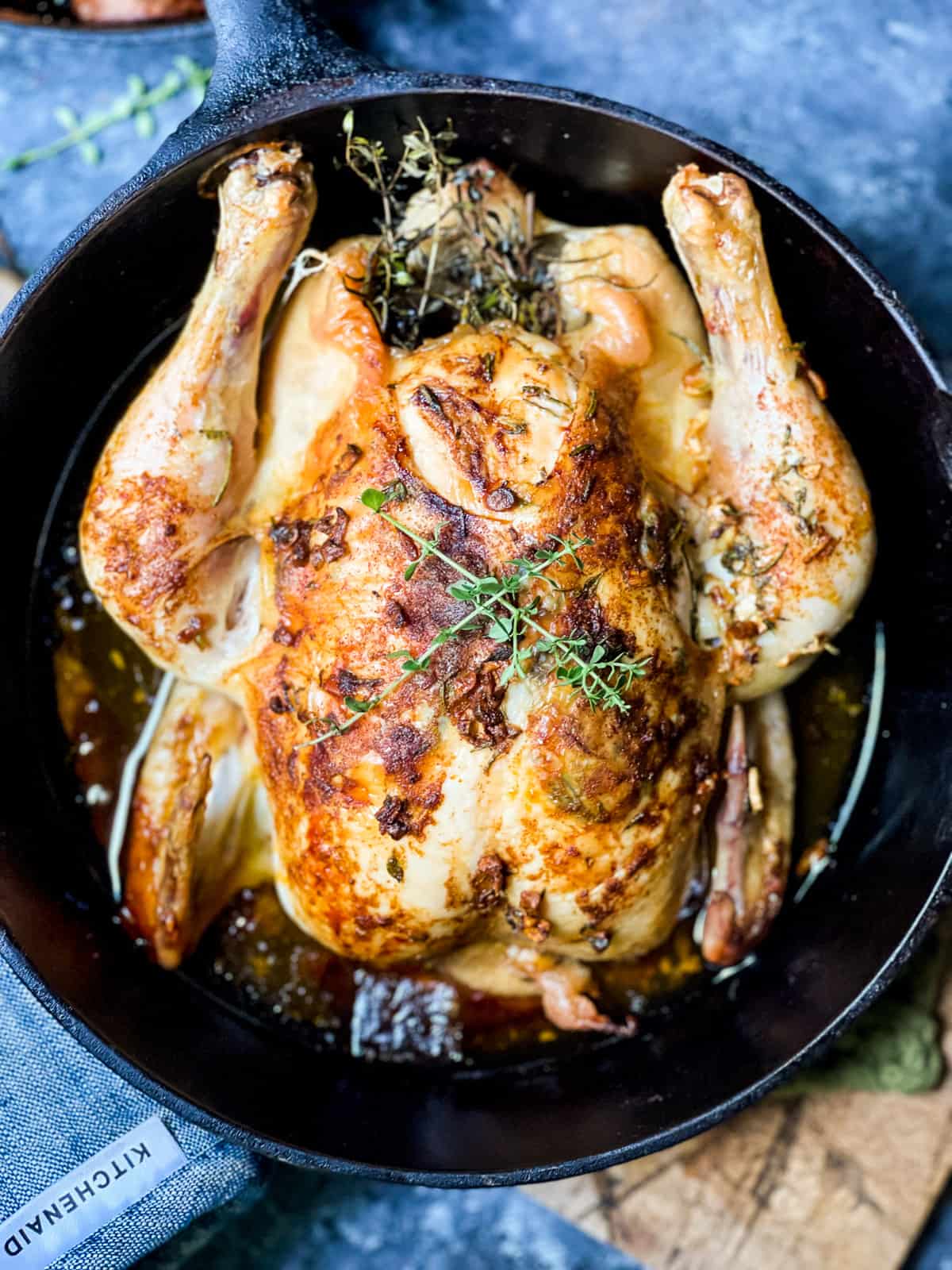 Lemon, Garlic and Rosemary Roast Chicken